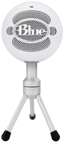 the blue snowball podcasting microphone